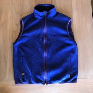 Patagonia vintage blue fleece vest, Large